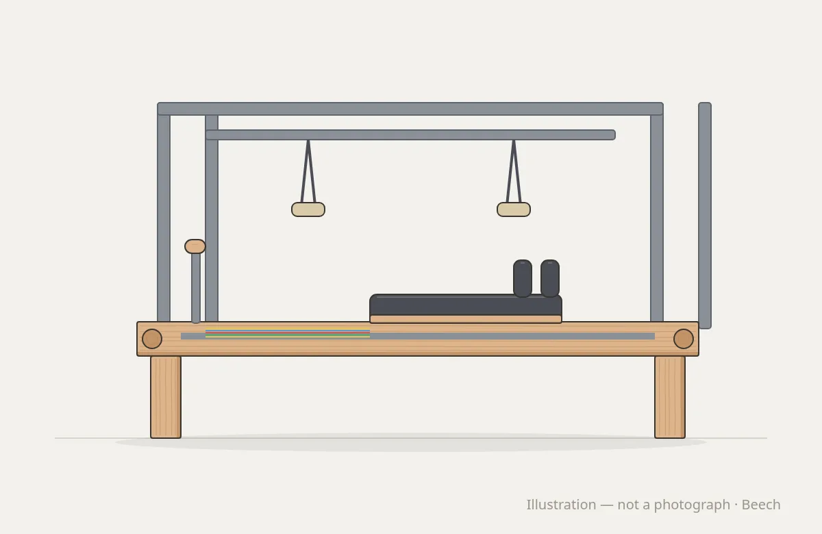 Кадилак-реформер Studio Pro — illustration, not a photograph