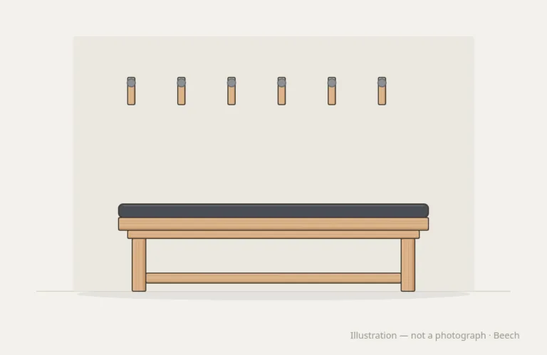 Changing Room Benches Built for Wet Floors and Daily Use