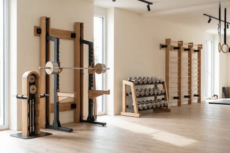 Combining Wood and Steel in a Commercial Gym Interior