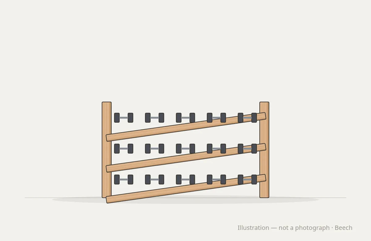 Studio Strength Dumbbell Rack — illustration, not a photograph