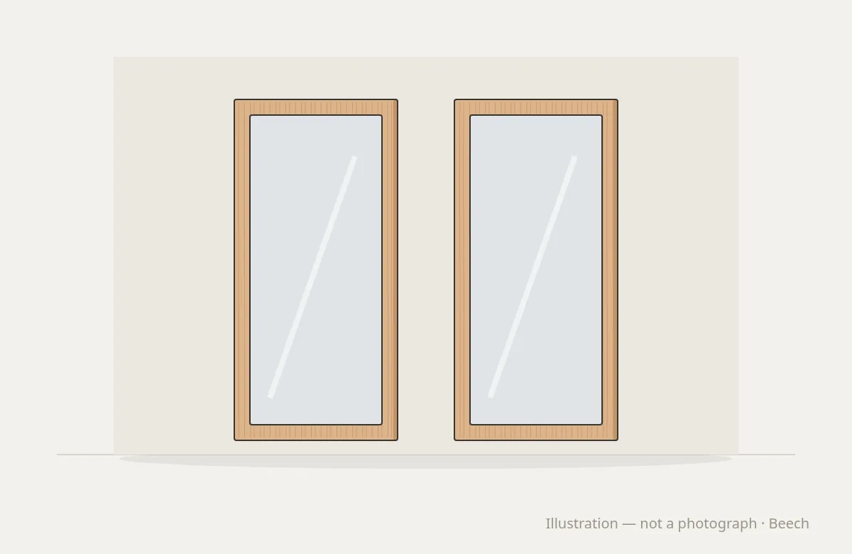 Studio Space Mirror Frame — illustration, not a photograph