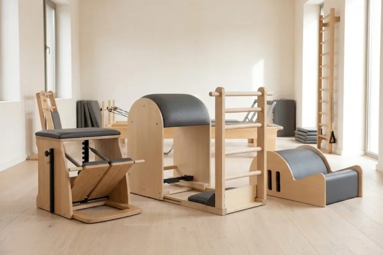 Small Pilates Apparatus: Chair, Barrels and Spine Corrector