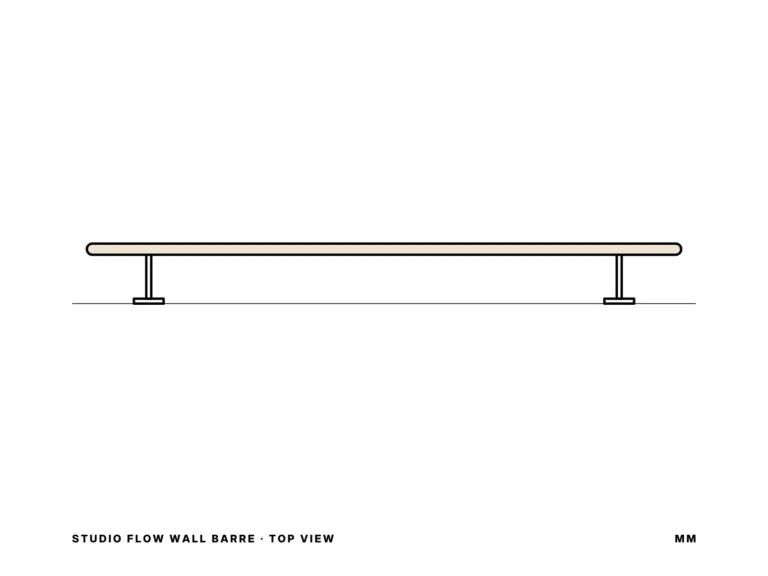 Studio Flow Wall Barre — top view