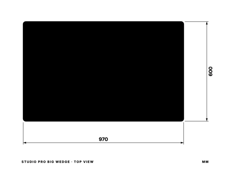Studio Pro Big Wedge — top view