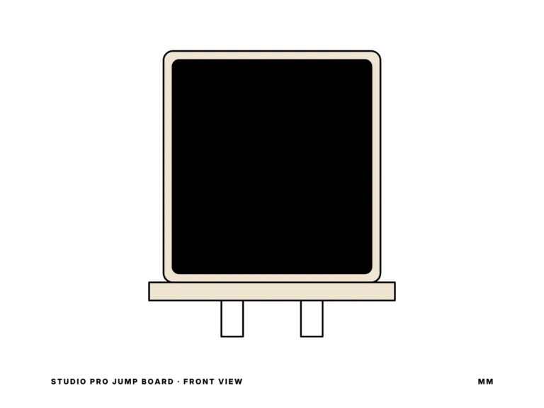 Studio Pro Jump Board — front view