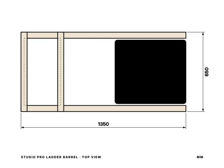 Studio Pro Ladder Barrel — vista superior