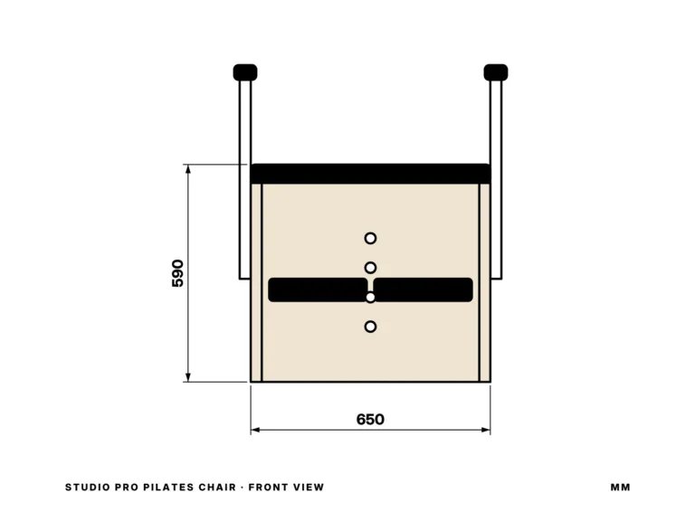 Studio Pro Pilates Chair — front view