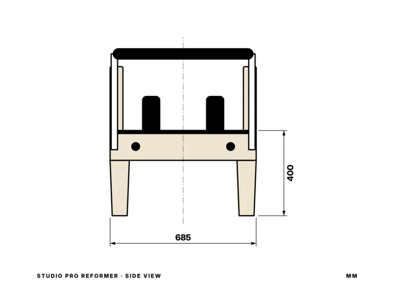 Studio Pro Reformer — side view