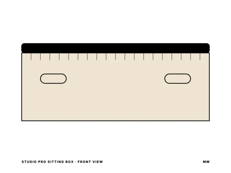Studio Pro Sitting Box — front view