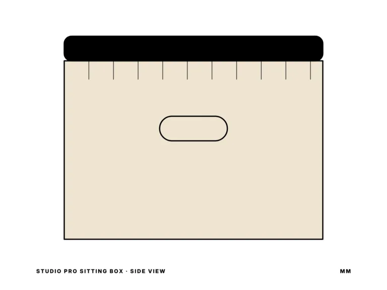 Studio Pro Sitting Box — side view