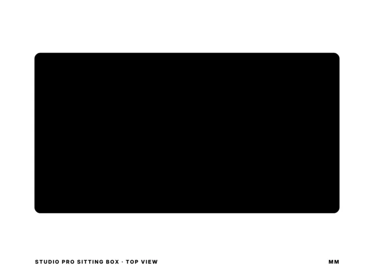 Studio Pro Sitting Box — top view