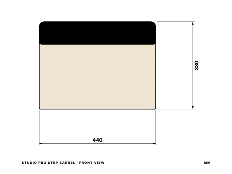 Studio Pro Step Barrel — front view