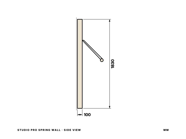 Studio Pro Spring Wall — side view