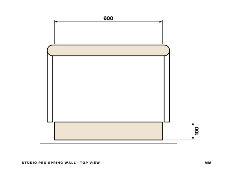 Studio Pro Spring Wall — top view
