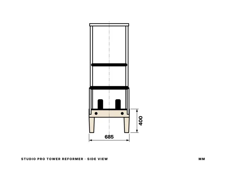 Studio Pro Tower Reformer — side view