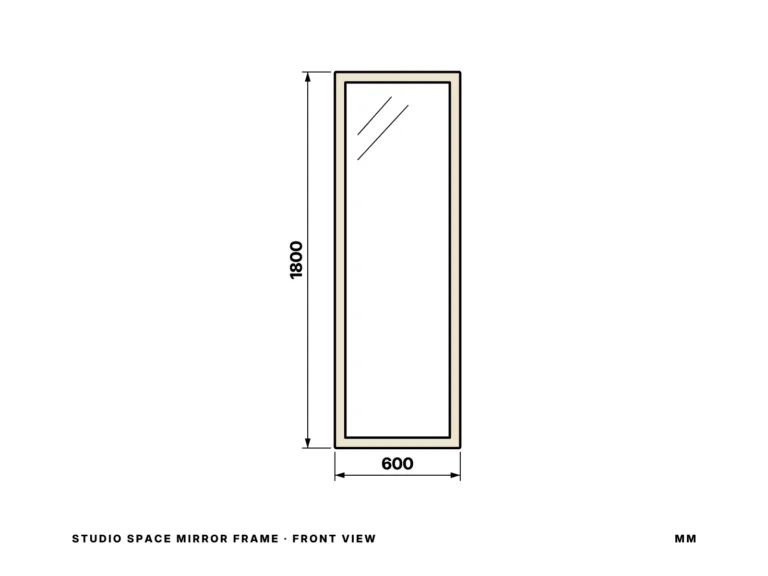 Studio Space Mirror Frame — front view