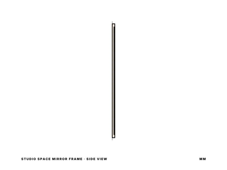 Studio Space Mirror Frame — side view