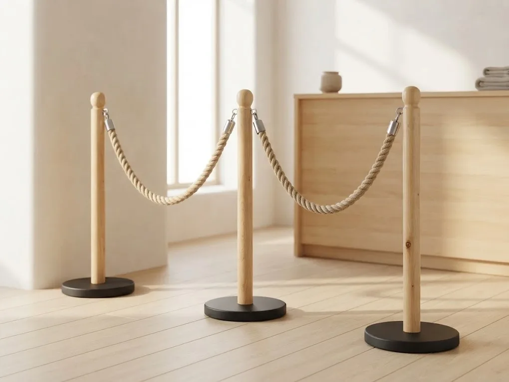 Studio Space Rope Barrier Posts