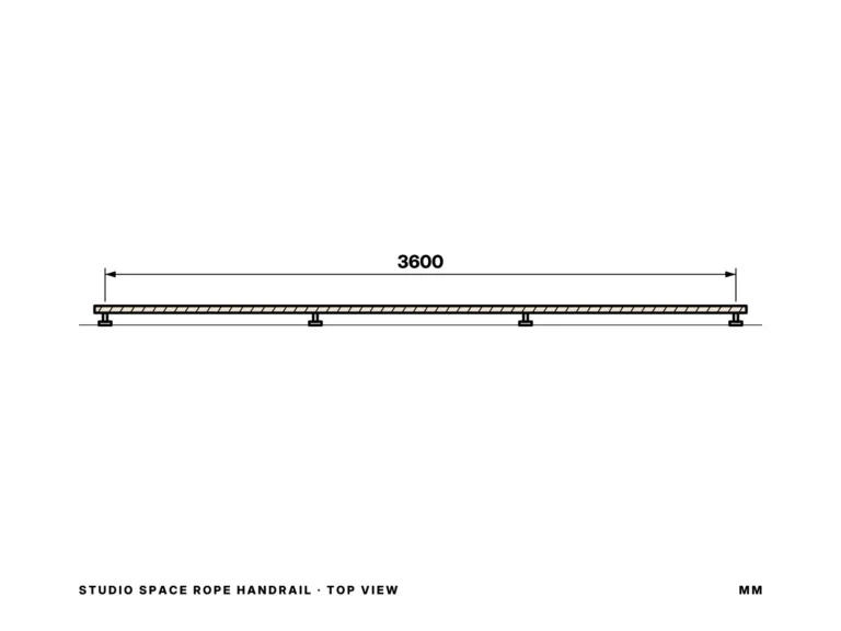 Studio Space Rope Handrail — vista dall’alto