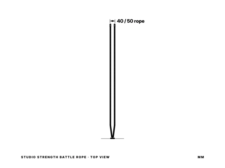 Studio Strength Battle Rope — top view