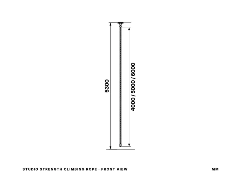 Studio Strength Climbing Rope — front view