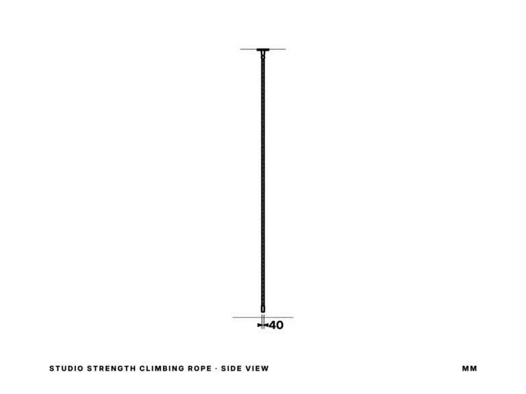 Studio Strength Climbing Rope — side view