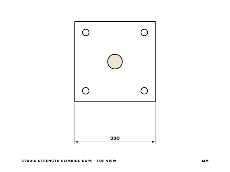 Studio Strength Climbing Rope — top view