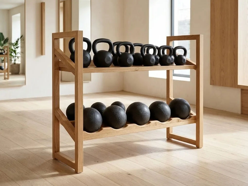 Studio Strength Kettlebell & Medicine Ball Rack