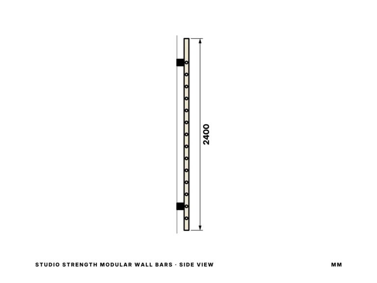 Studio Strength Modular Wall Bars — side view