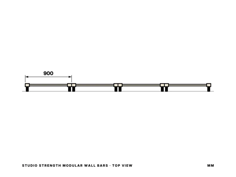 Studio Strength Modular Wall Bars — top view