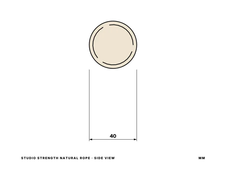 Studio Strength Natural Rope — side view