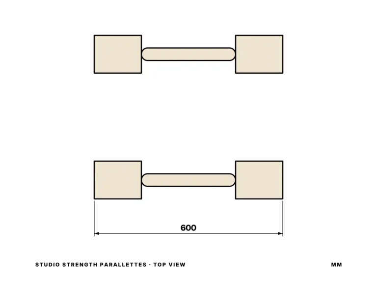Studio Strength Parallettes — top view