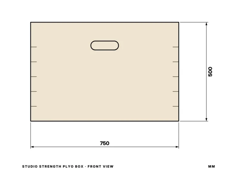 Studio Strength Plyo Box — front view