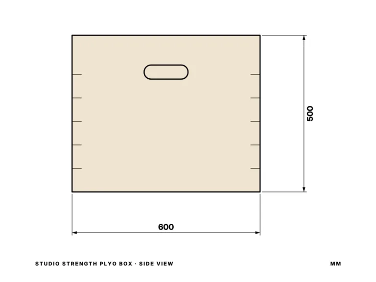 Studio Strength Plyo Box — side view
