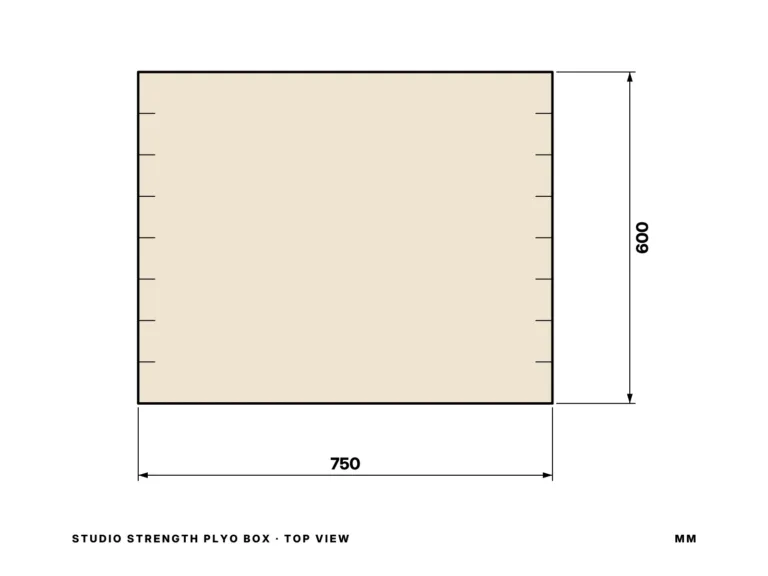 Studio Strength Plyo Box — top view