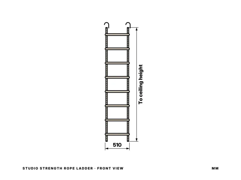 Studio Strength Rope Ladder — vista frontale