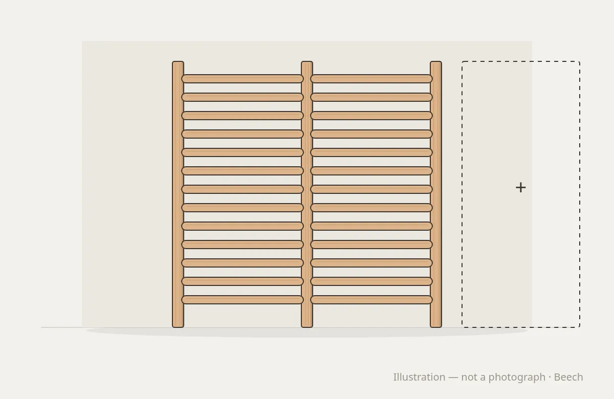 Studio Strength Modular Wall Bars — illustration, not a photograph