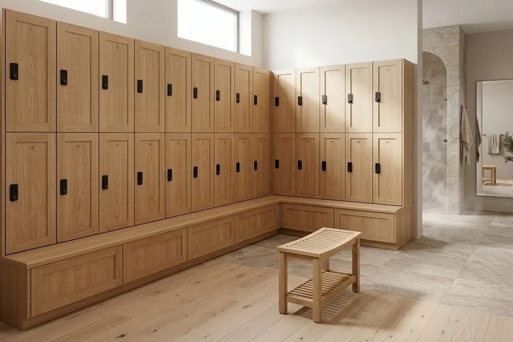 Wooden Changing Room Lockers: Materials for Humid Spaces
