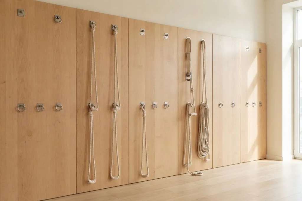 Planning a Yoga Wall for Strap and Rope Work